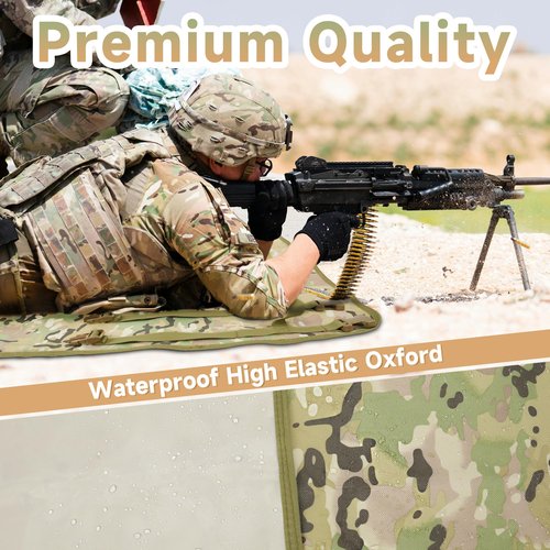 Uikro Shooting Mat, Extra Large (95" x 29") Prone Shooting Pad, Roll Up Portable Waterproof Hunting Mats for Range Shooting Hunting