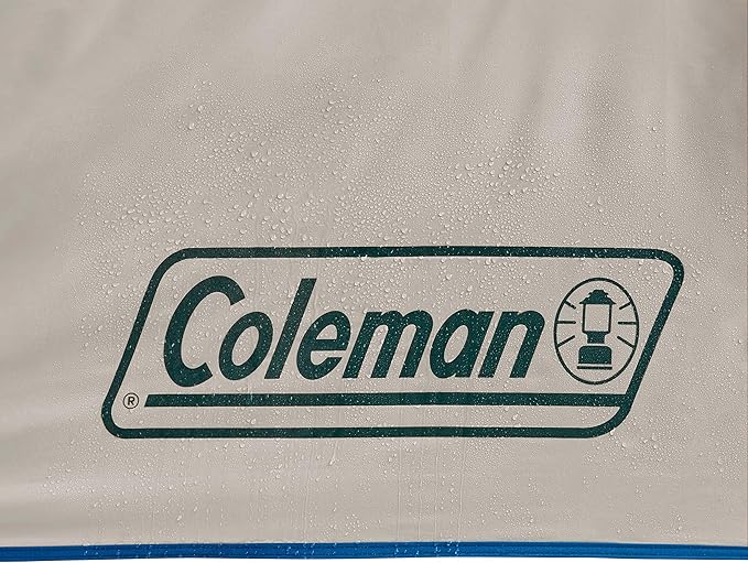 Coleman Weatherproof 4-Person Cabin Tent with Screened Porch, Screen Room Adds 35% More Space, Rainfly Included, 10-Minute Setup