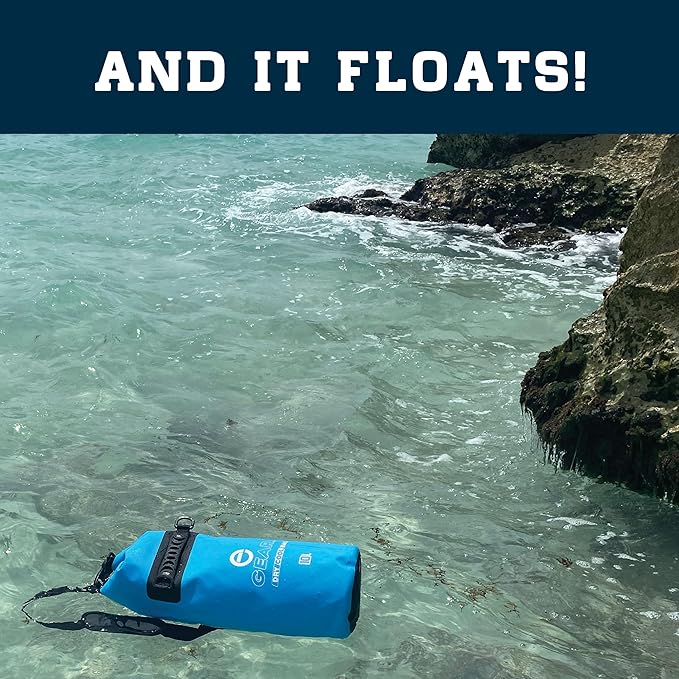 Floating Cooler Bag Roll Top Insulated Dry Backpack – Leak Proof, Collapsible, Waterproof Cooler with Padded Shoulder Strap - Perfect for Kayaking Fishing Beach Hiking -15L
