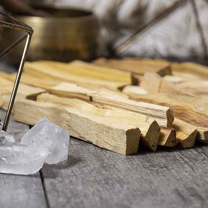 A-Grade Premium Palo Santo Sticks from Peru - Palo Santo Incense - Palo Santo HolyWood Smudge Sticks for Cleansing, Smudging, Meditation and Purification (Palo Santo 1/4Pound)