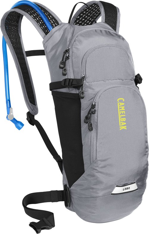 CamelBak Lobo 9 Bike Hydration Backpack Gunmetal/Lime, 70oz