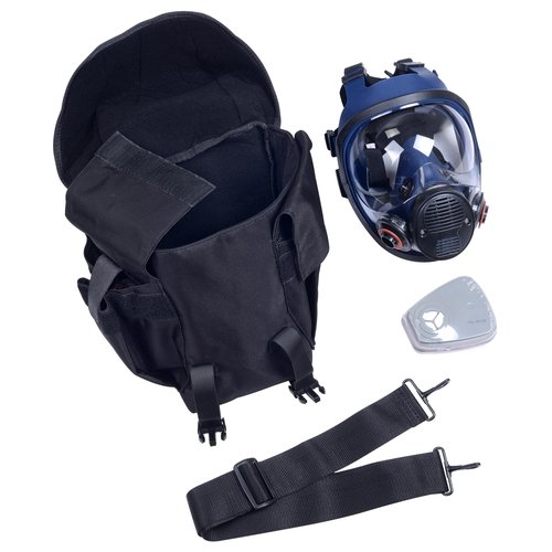 SdTacDuGe Tactical Gas Mask Drop Leg Pouch, Gas Mask Leg System with Quick Release Metal Clip, Polymer D Ring, Shoulder Strap, Leg Strap, and Adjustable Height Panel