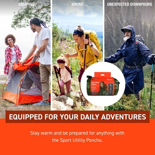 SOL Sport Utility Poncho, Green