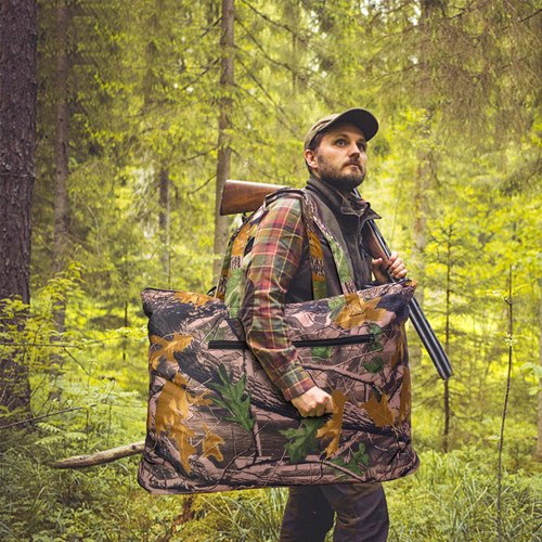 Shupakul 33" x 26" Waterproof Hunting Scent Control Bag-Camouflage Scent Free Tote Bag with Side Pocket-Travel Storage Bag for Hunting Clothes & Accessories Eliminates Odors