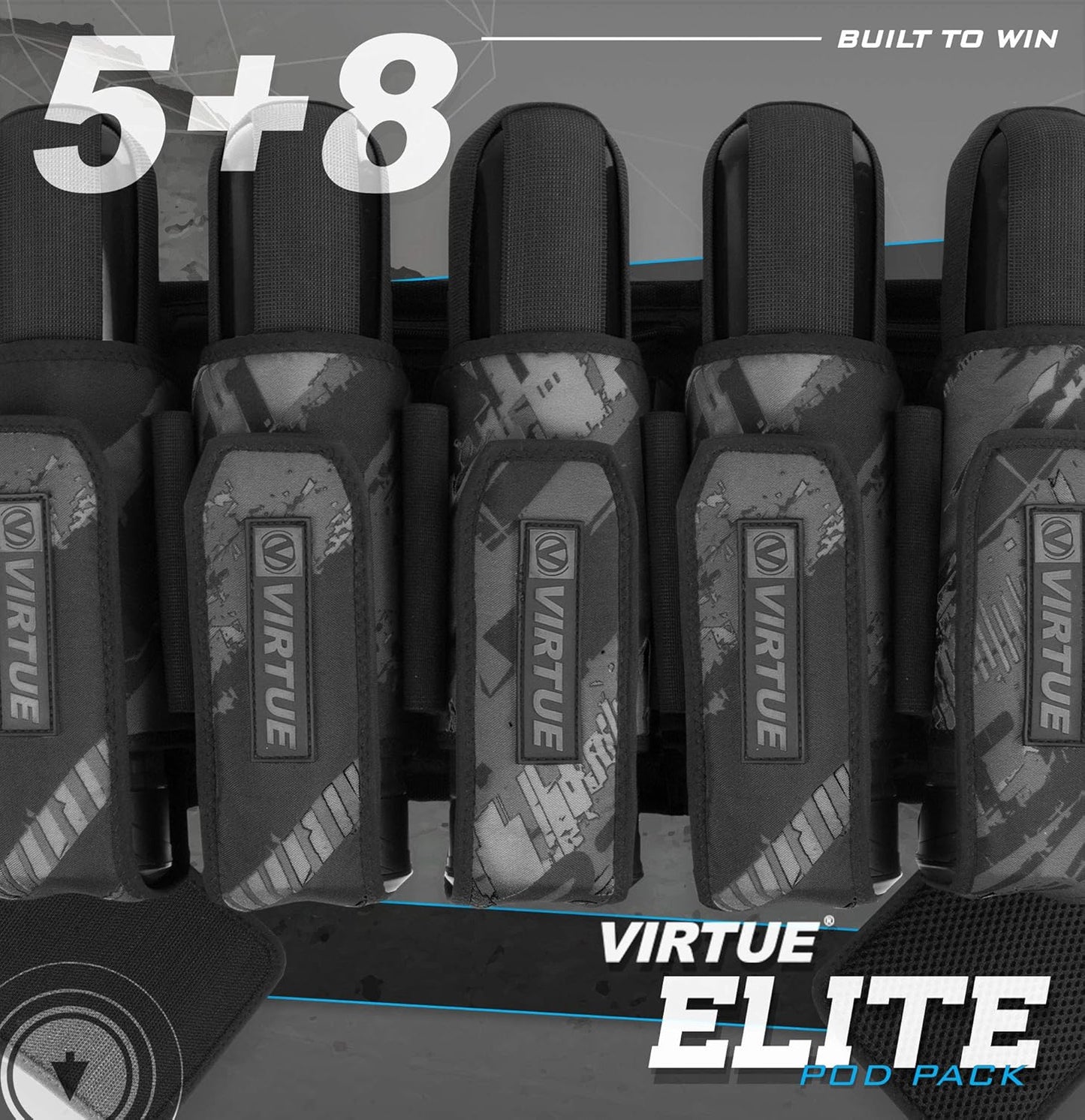 VIRTUE Elite 4+7 Paintball Harness Pod Packs