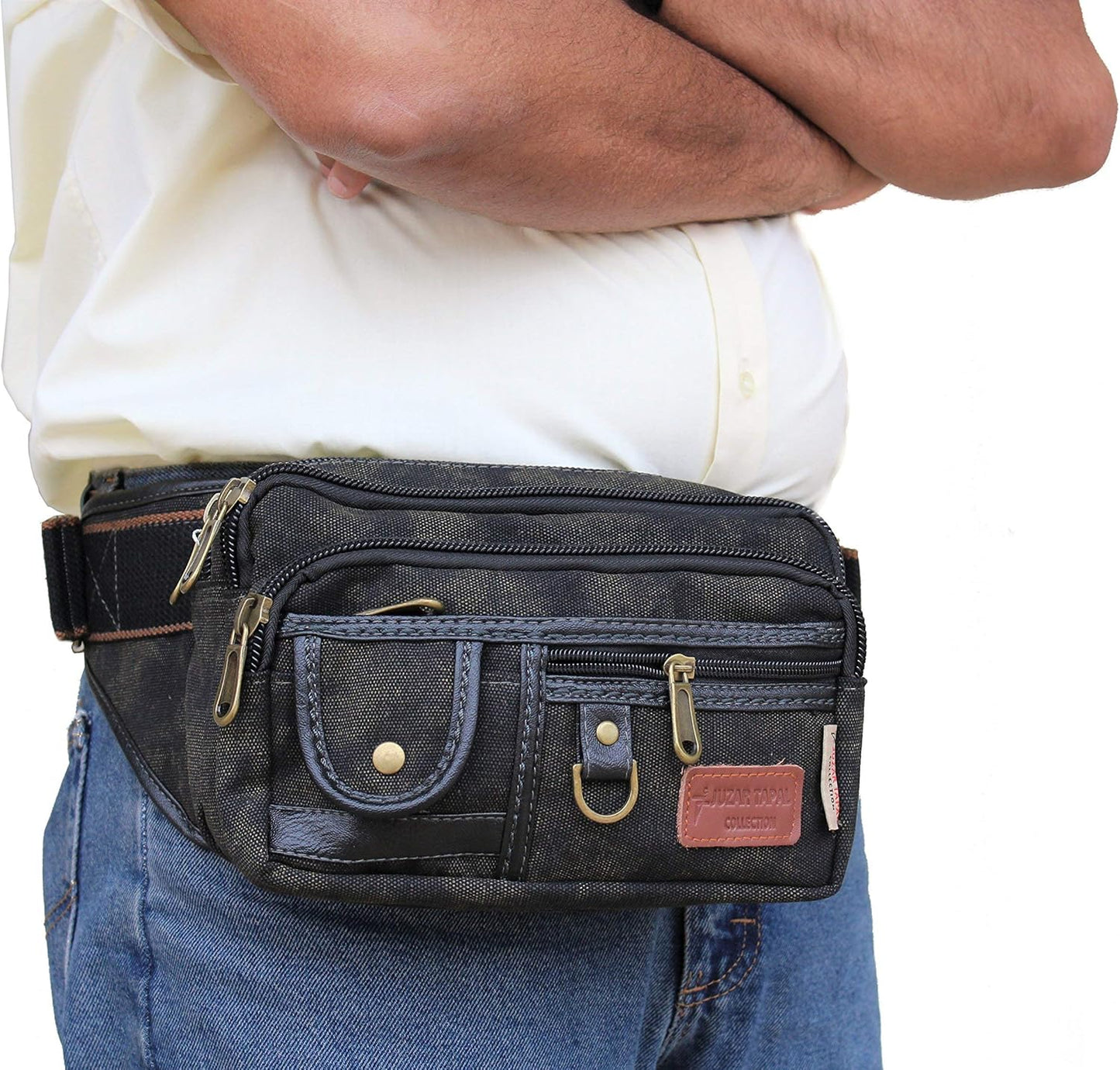 Waist Bag Fanny Pack For Men Travel Pouch For Women Anti Theft Waist Bag Belt Bag Waist Pouch For Travel Workout Running Hiking (Black 1106L)