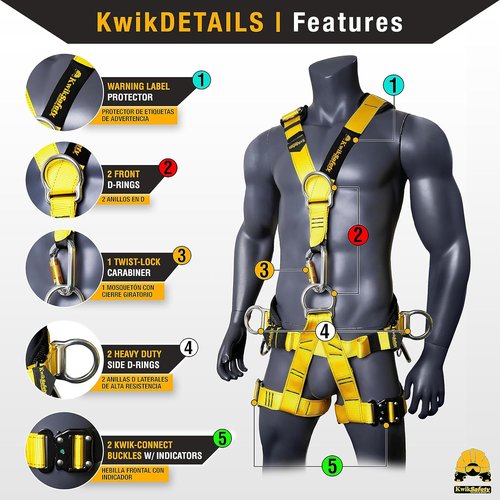 KwikSafety - Charlotte, NC - MANDRILL & CANOPY KING Climbing Harness | Half Body, Full Body | Meets EN & CE