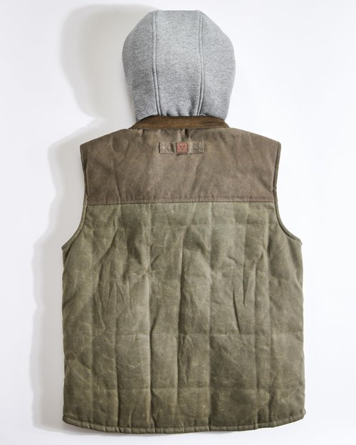 Venado Defender Concealed Carry Hooded Vest - Interior Conceal Carry Pockets (Moss, 2XL)