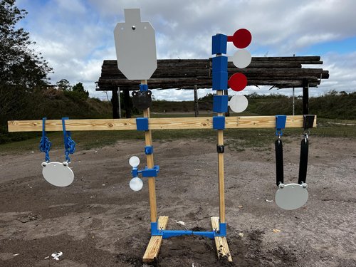 Bash Target Supply Commercial Grade, Never Tip, Steel Shooting Target Stand for Hanging AR500 Steel Silhouette or Round, Paper Targets for Any Caliber Handgun, Rifle or Shotgun - Pro Stand