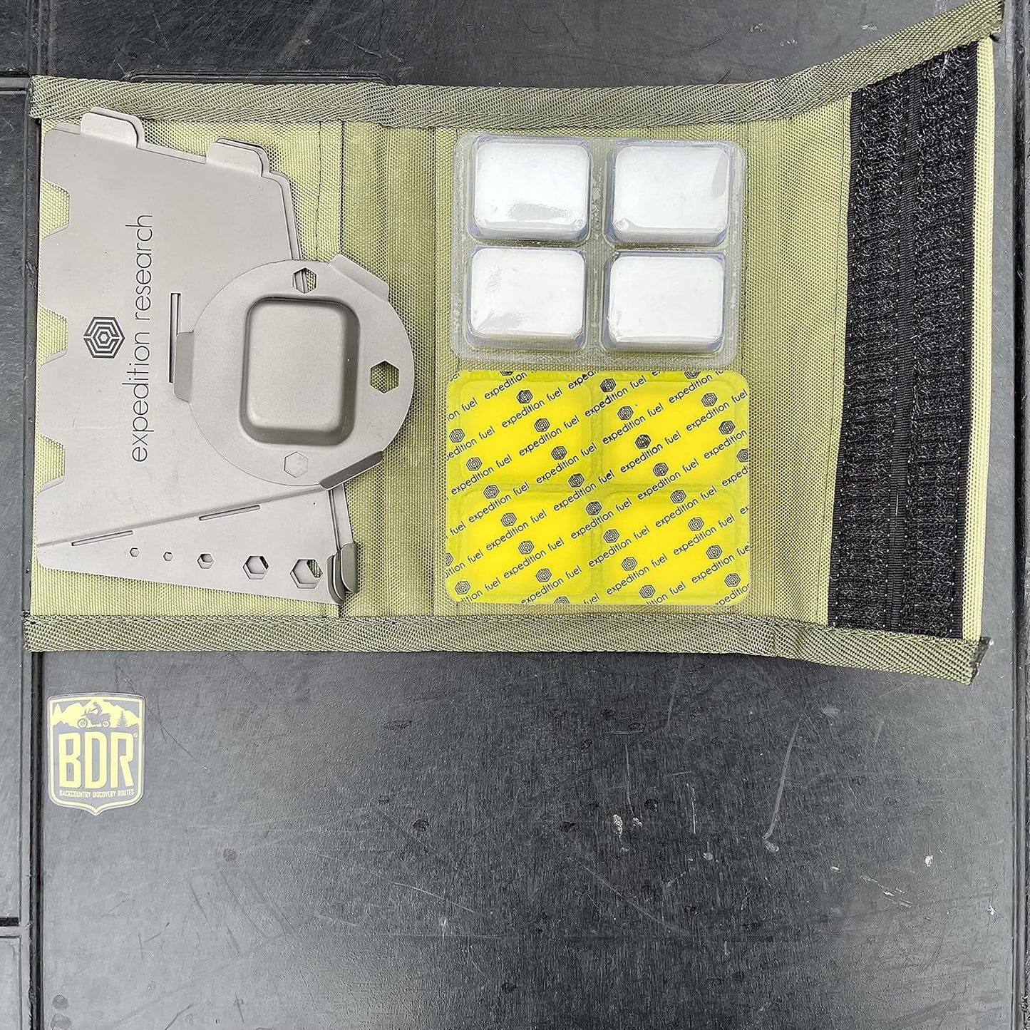 Titanium Solid Fuel Stove - Integrated Wind Shield
