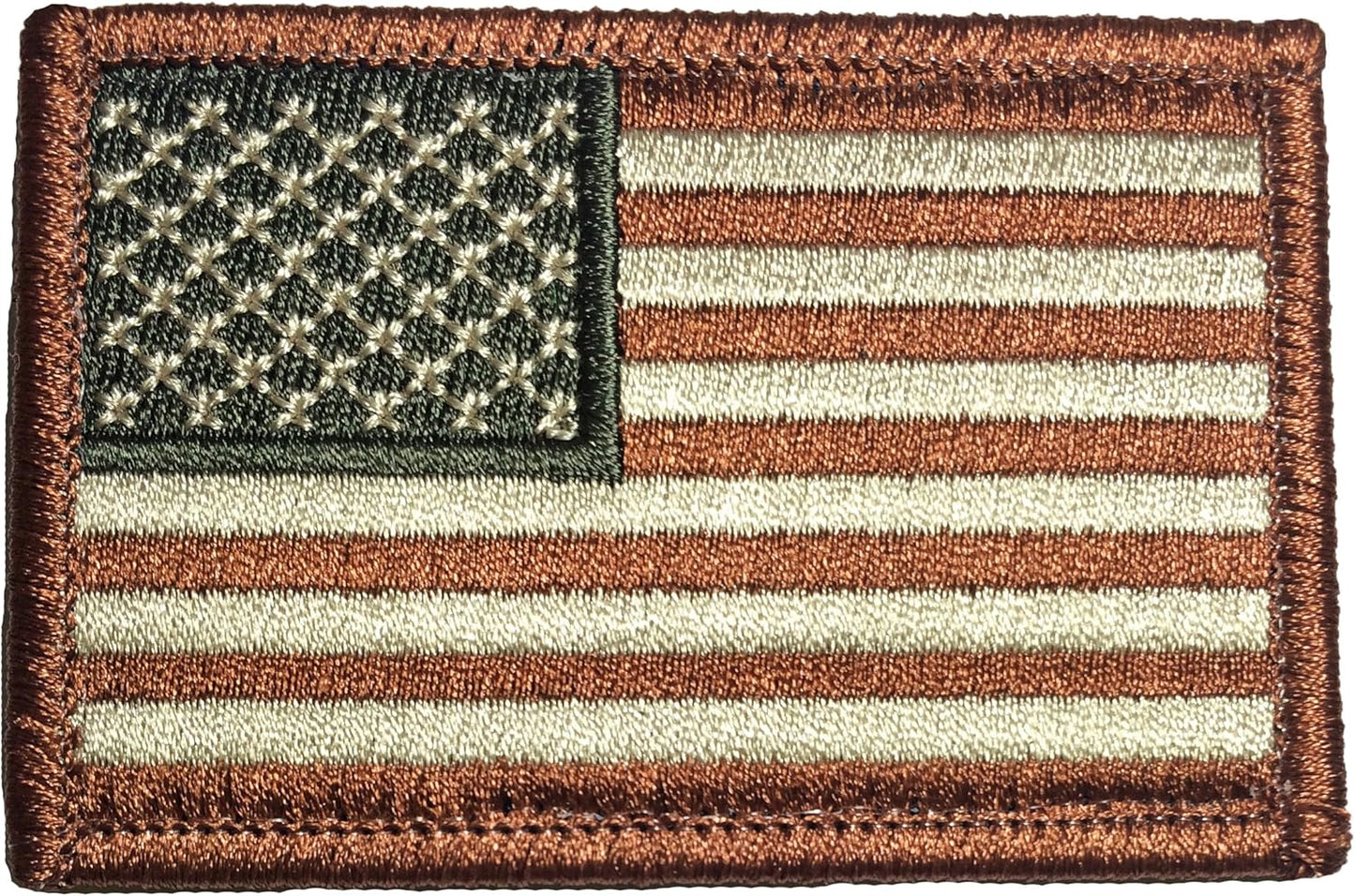 Tactical USA Flag Patch - Coyote Desert Tan 2"x3" by Ranger Return (TACT-USAF-DSTN)
