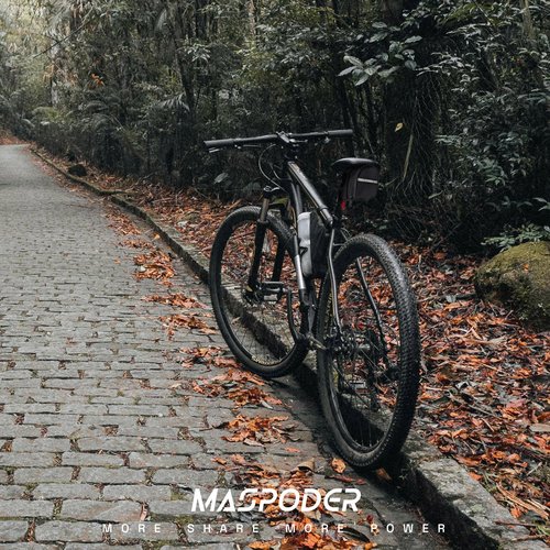 MASPODER Bike Tool Kit, Repair Kit Mini Ratchet Wrench with 26 Bits, Saddle Bag, Pump, Tire Lever Patches Bicycle Multitool Accessories Screwdriver Set for Adult Bikes Road Mountain MTB