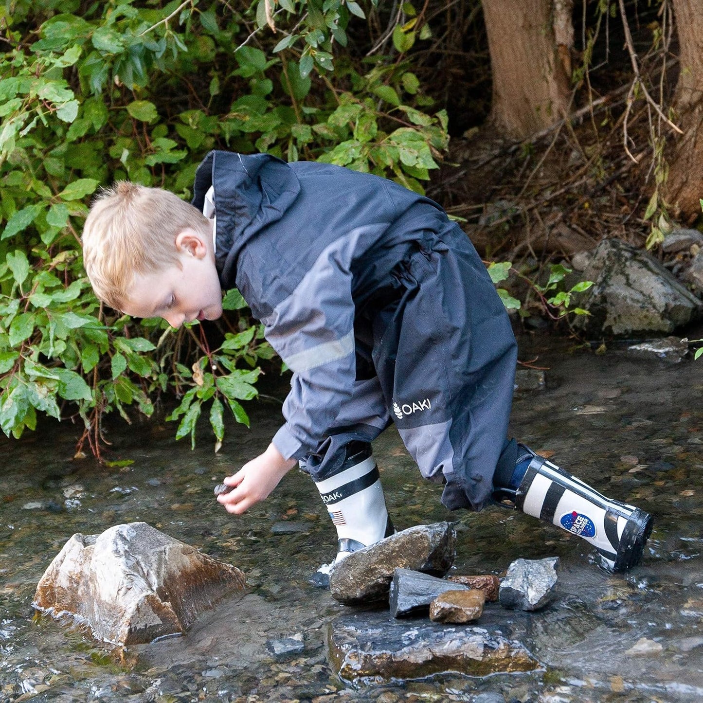 OAKI Rain and Trail Suit - The Ultimate Kids & Toddler Rain Suit for Boys & Girls - Perfect Muddy Buddy Rain Overalls Toddler