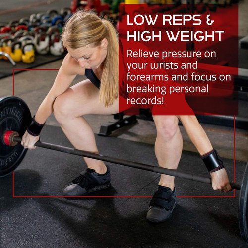 Dark Iron Fitness Wrist Wraps for Weightlifting - Suede Leather Wrist Bands for Working Out & Strength Training - Wrist Straps for Men & Women, 22 Inches Long