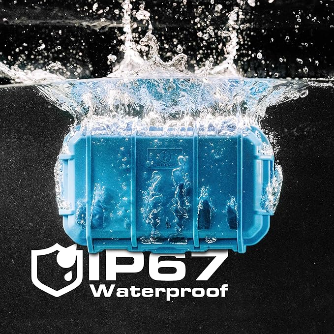Seahorse 56 OEM Portable Waterproof Dry Box Hard Protective Micro Case - Mil Spec/USA Made / IP67 Waterproof/Lockable/Airtight/Smell Proof - for Hand Tools, Ammo Boxes, Stash Box