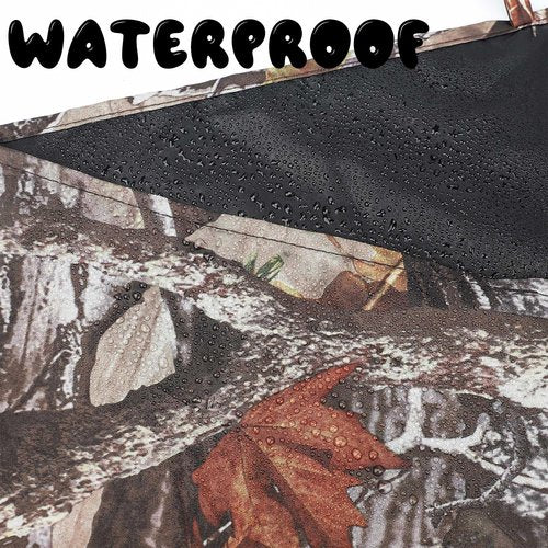 Maniaacer Hunting Tree Stand Blinds Cover Camouflage Universal Tree Stand Blinds Realistic Forest Camo Treestand Cover with Zipper for Deer Elk Hunting, Frames Not Included(102"x 35", 142" x 35")
