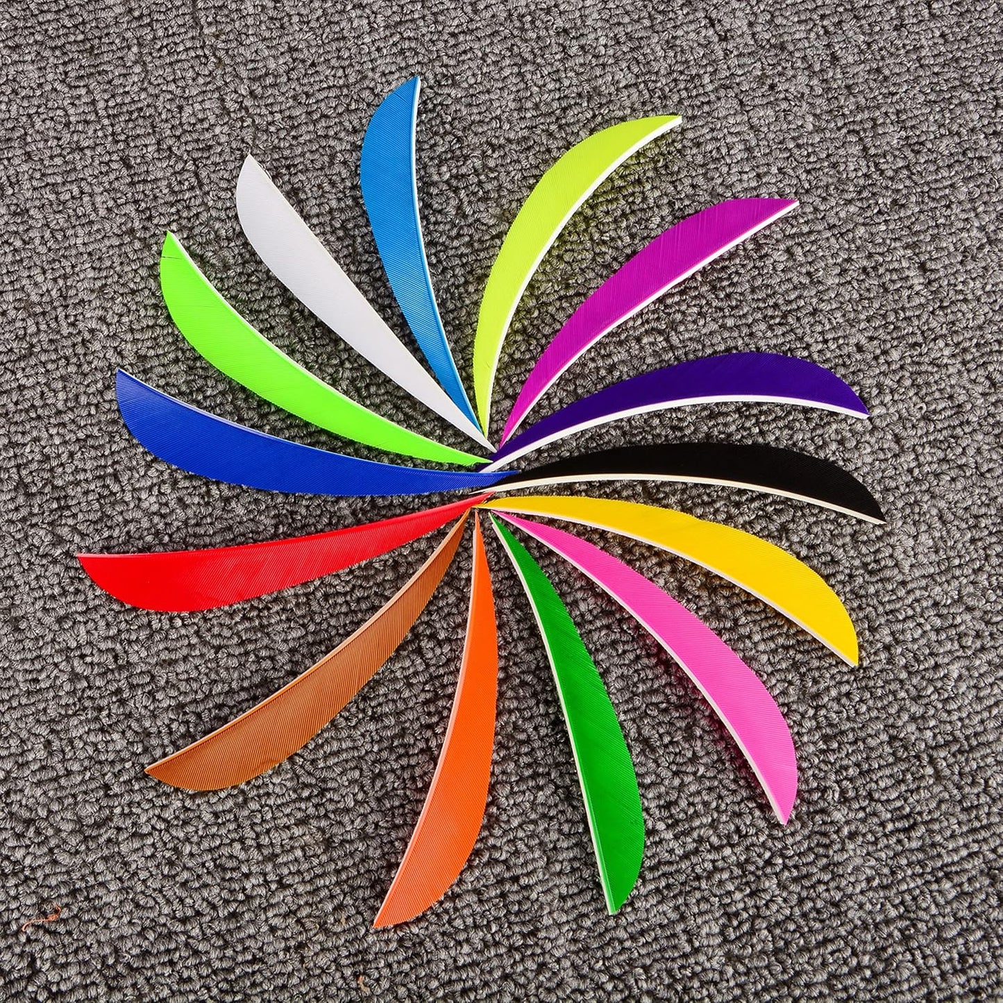 ZSHJGJR Archery Arrow Feathers 3 Inch 4Inch 5 Inch Turkey Feathers Fletchings Arrow Feathers Fletches Right Wing for DIY Hunting Arrows 50PCS