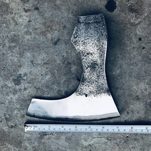 WHS201 Viking Axe Head, Custom Hand Forged Viking Axe Real Head, Tomahawk Viking Hatchet Beared Camping Axe Blade, 5160 HIGH Carbon Steel Blade, Viking Gift for Him - Christmas Gift (Viking)
