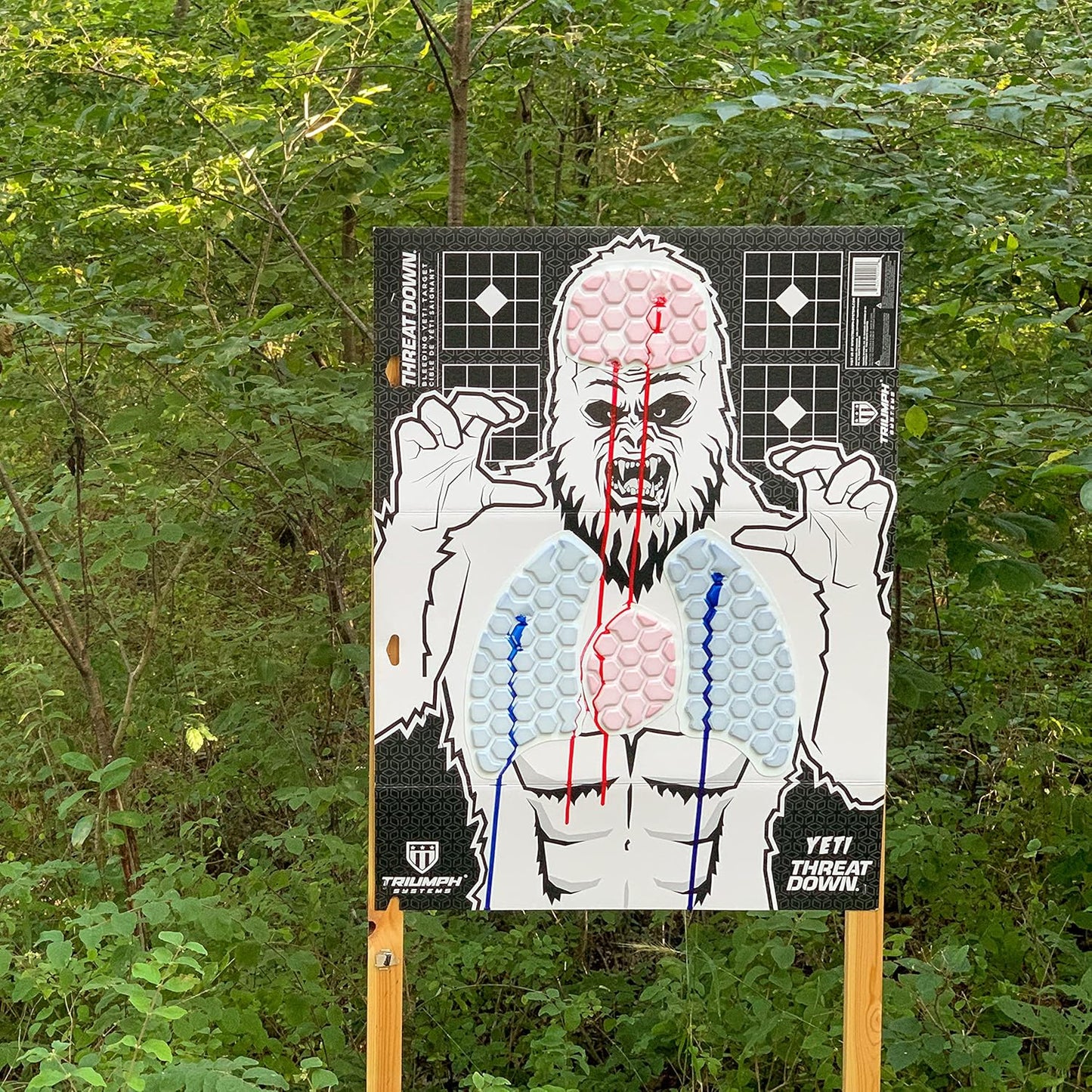 Triumph Systems Threat Down Monster Targets - Reactive Target - Shooting Target - Reactive Splatter Target - Targets for Shooting